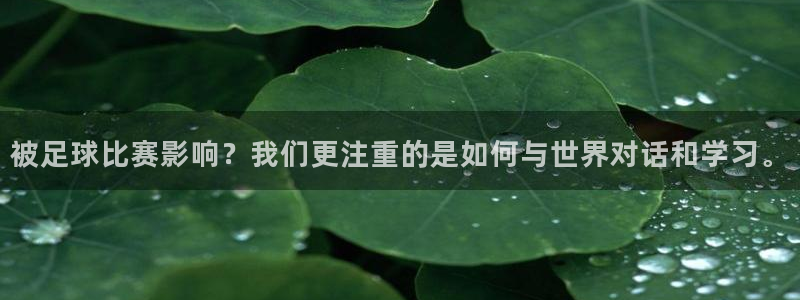 被足球比赛影响？我们更注重的是如何与世界对话和学习。