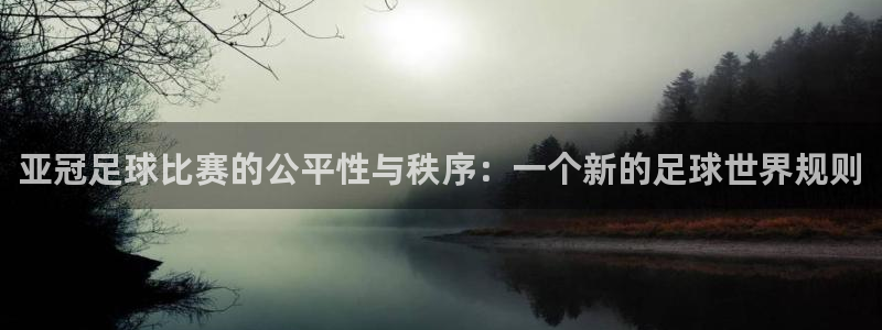 亚冠足球比赛的公平性与秩序：一个新的